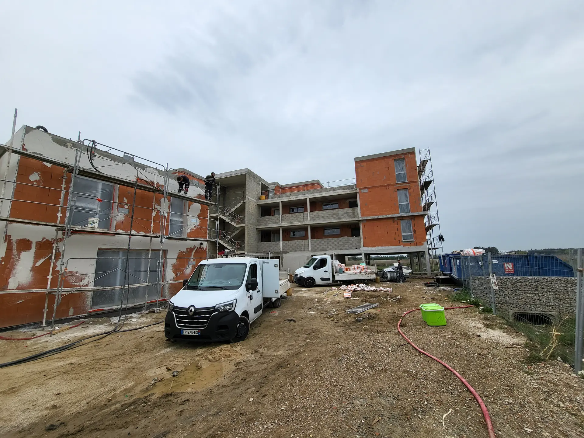 Chantier de façade à Lunel